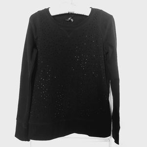 Buffalo Black Beaded Sweater - Small